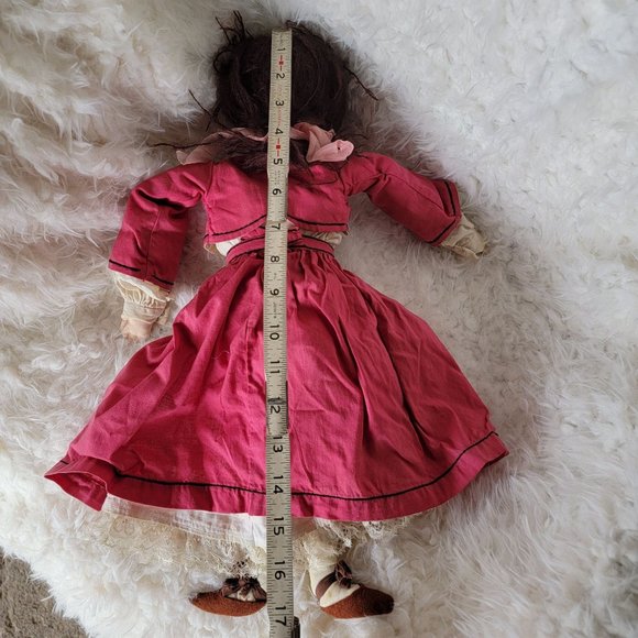 Vintage Handmade Hand Sewn Rag Doll with Custom Clothes - Picture 2 of 6